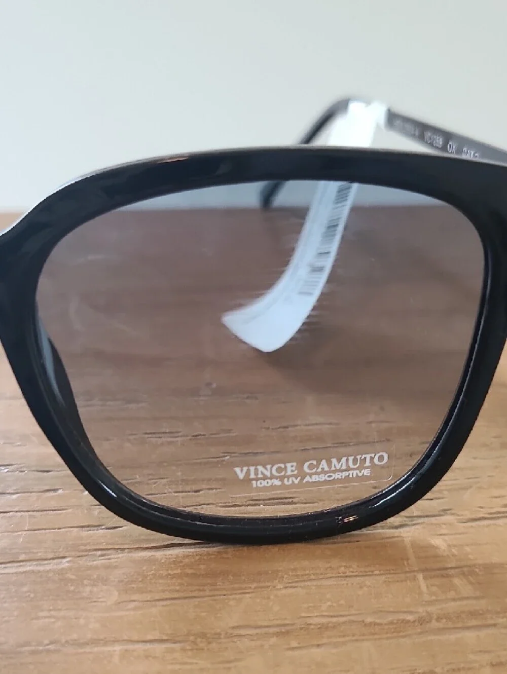 Vince Camuto Black Frame Sunglasses with Gradient Gray Lenses